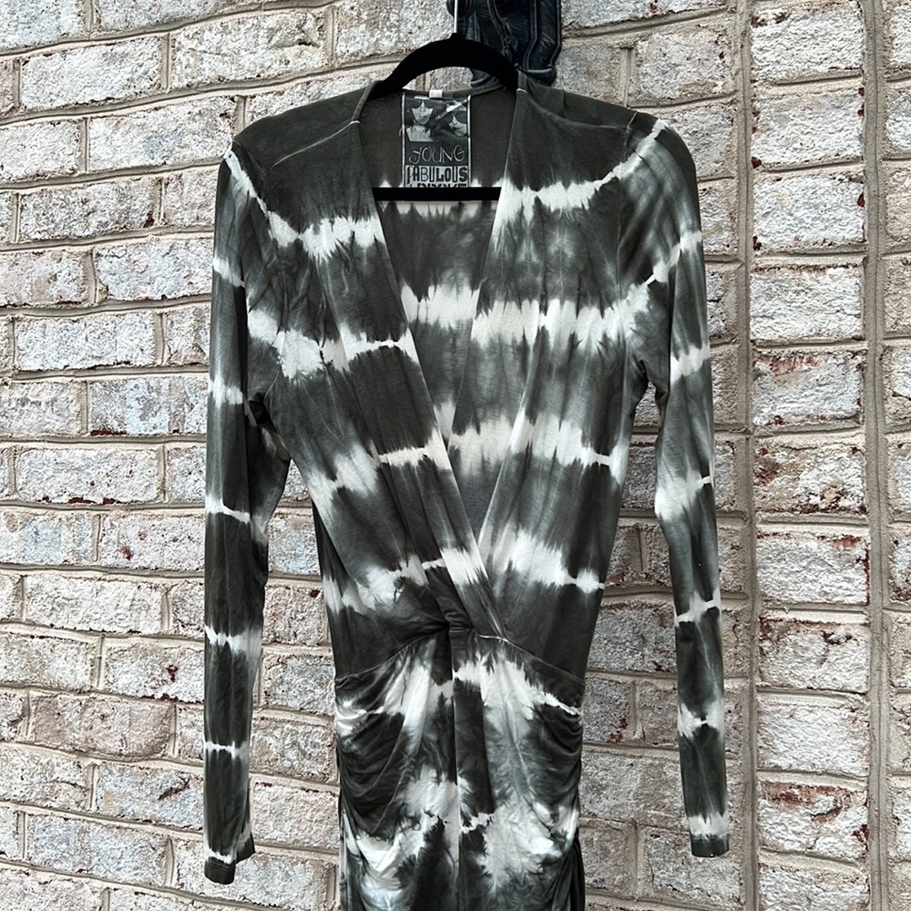 Young Fabulous and Broke Green Tie Dye Dress - Picture 3 of 11
